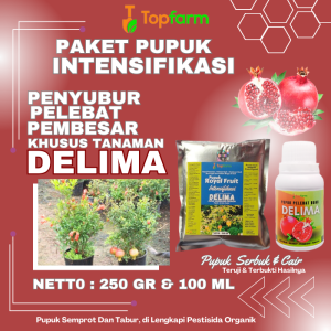 Pupuk Pelebat Buah Delima / Pupuk Delima Anti Rontok / Pupuk Tanaman Buah Delima / Pupuk Khusus Pelebat Buah Delima / Pupuk Buah Delima Berbuah Lebat