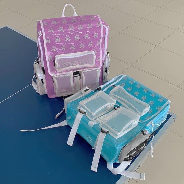 Balo Local Brand colkids SS5 nhựa trong xanh và hồng thời trang nam nữ ...