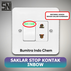 Stop Kontak Saklar Engkel Inbow Single VISICOM VS 903 VS903 VS-903 Saklar Stopkontak
