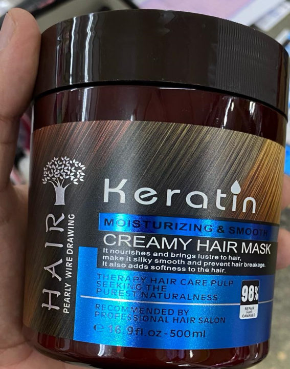 Keratin Moisturizing & Smoothing Creamy Hair Mask Organ Oil SPA Hair