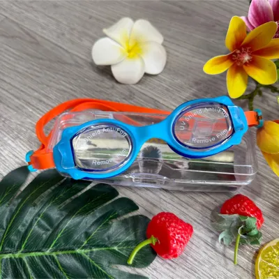 Kính bơi trẻ em dây nhỏ YUKE 7600 nhập khẩu chống mờ sương cho bé từ 3 đến 13 tuổi BINSPORTS KB007