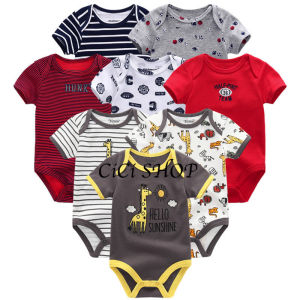 CiCi Baby Multi Onesie Top Seller OVERRUNS 100%Cotton Cute NewBorn Baby Clothes Boy 0 to 6 months Baby Suits Infant Romper Quality Baby Needs One-Piece Bodysuits Newborn Clothes Baby Girl Clothes Baby Products Newborn Outfit Sale Random 0-24m