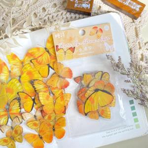 40pc Sticker kupu-kupu cantik / Stickers kupu-kupu Stiker DIY Scrapbook Bujo Bullet Journaling Scrapbook Hiasan Buku Diary Diari Tahan Anti Air stiker murah