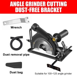 4pcs Adjustable Angle Grinder Stand Angle Grinder Converter to Cutter Cutting Machine Base Bracket Holder Protection Cover Woodworking Table Tool