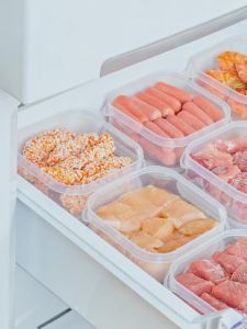 Refrigerator frozen meat dividing box frozen storage box food grade special small size preservation box refrigerator storage dividing box