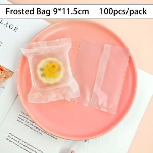 100pcs Plastik Transparan Plastik Kemasan Kue Kering Plastik Doff Cookies Sealer