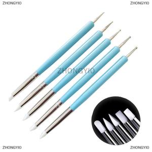 [COD] ZHONGYI0 5Pcs Set Stainless Steel Two Head Sculpting Polymer and Soft Pottery Clay Tool Silicone Modelling Art Shaper Tools