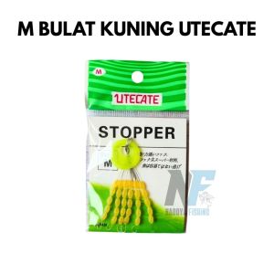 Stopper Pancing Bulat Kecil Besar Warna Kuning Isi 30 Pcs Utecate