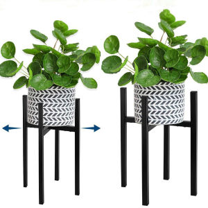 Metal flower rack Nordic wrought iron flower rack plant bracke modern iron adjustable flower pot rack living room indoor balcony flower pot rack (excluding flower pots)