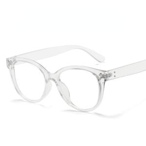 JN IMPRESSION แว่นตากรอบตาแมวสีดำแบบย้อนยุคแฟชั่นสไตล์ยุโรปและอเมริกาแว่นตากันแสงสีฟ้าบุคลิก