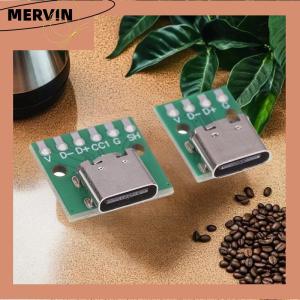 [MERVIN]💖[HOT SALE]🎈🎈 5Pcs USB Adapter Board TYPEC16P To 2.54 Pin Terminal Upgrade Version With Holes For Fixation