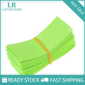 LF Wholesale✨Flash Sale ✨ 100pcs 18650 Battery Wrap PVC Heat Shrink tubing Pre-ตัดออก