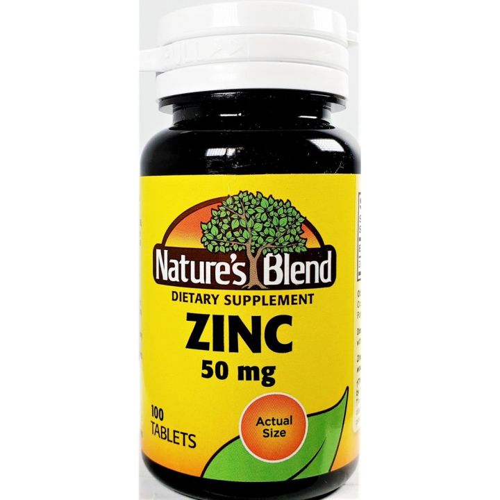 Natures Blend Zinc 50 Mg 100 Tablets Lazada Ph 9667