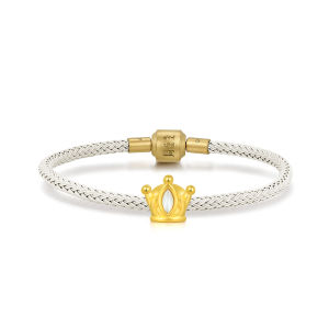 Chow Sang Sang 周生生 Charme Fairytales 999 Gold Princess Crown Charm 91797C (14-31 Jan Buy 1 charm free 1 bracelet)