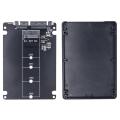 M.2ฮาร์ดดิสก์ SSD (NGFF) กับกล่องฮาร์ดไดรฟ์เสริม SATA3แบบ Dual-Use ฮาร์ดดิสก์บอร์ดอะแดปเตอร์ M.2 NGFF ไป SATA3.0การ์ดอะแดปเตอร์สำหรับพีซี. 