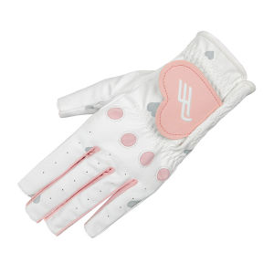 PLAYEAGLE Lovely PU Leather Golf Lady Gloves Breathable Fingerless Woman Golf Gloves Playing Golf Use Phone Screen-touching  Without Taking Off Gloves 1 Pairs