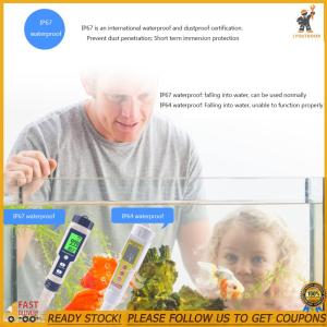 เครื่องตัวทดสอบคุณภาพความเค็มแบบมัลติพารามิเตอร์น้ำ5 In 1เครื่องวัดอุณหภูมิวัดค่า PH แบบดิจิตอล TDS EC สำหรับการทดสอบน้ำที่แม่นยำ