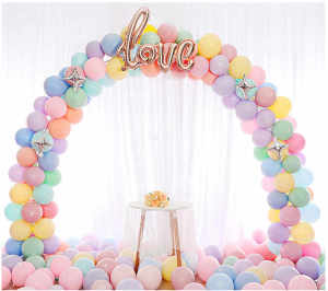 [Sg instock ] DIY FLOOR BALLOON ARCH STAND KIT Fiber Rod Accessories for Wedding Birthday Party Supply