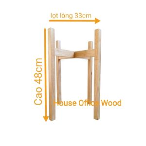 Đôn để chậu cây Giá đỡ chậu hoa Kệ gỗ để bình nước KT Cao 48x lọt lòng 33cm