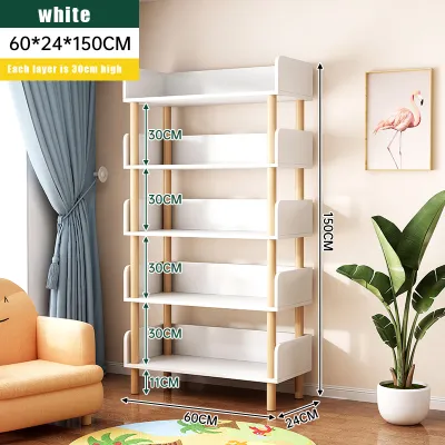 STON Book Shelf Multipurpose Shelves Living Room Simple Bookshelf Household Floor Multi-tier Book Storage Rack 书架