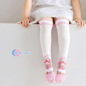 Kawaii Cinnamoroll Over Knee Thigh High Socks for Girls Sanrio My Melody Kuromi Pompompurin Summer Kid Children Stockings