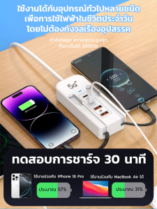 เครื่องชาร์จแบบเสียบปลั๊กชาร์จ ยูเอสบี หลายพอร์ตอย่างรวดเร็วในหนึ่งเดียว สายคู่เหมาะสําหรับ แอนดรอยด์ และ แอปเปิล