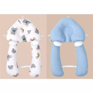 Anti Flat Head Baby Shaping Pillow Baby Sleeping Pillow with Bolster comfort Toddler Pillow Newborn Cotton Bantal Bayi baby nap pillow baby bedding pillow toddler pillow bantal katil bayi bantal bayi selesa bantal bayi boleh basuh bantal tidur bayi bantal