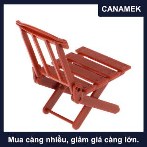 【CANAMEK】 1 12 Dollhouse mô phỏng có thể gập lại bãi biển ghế Dollhouse thu nhỏ đồ nội thất phụ kiện búp bê nhà phòng khách trang trí