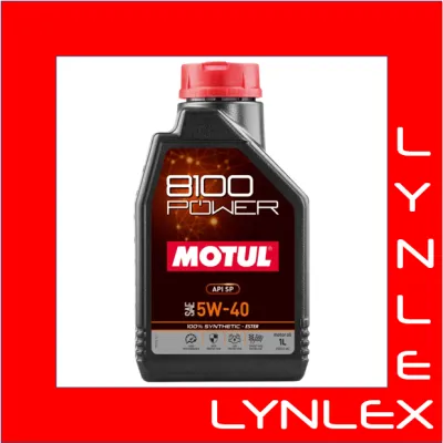 MOTUL 8100 POWER 5W40 - 1LITRES 100% GENUINE LYNLEX