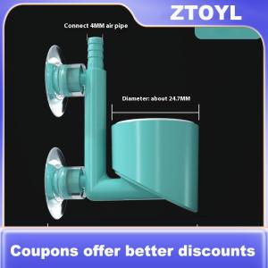 【ZTOYL】 Bể cá bể cá máy bơm không khí với cốc hút Mini bong bóng khay máy lọc không khí siêu dày đặc bong bóng đá oxy phụ kiện