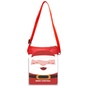 Sling 3D 2 Ruang Tas Selempang Natal Lucu Souvenir Christmas