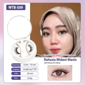 [COD&Ready] WOTABO Bulu Mata Magnetic Kuantum Rahasia Midani Manis Set 6D Bulu Mata Palsu Magnetik Tanpa Lem dengan Penjepit Magnet 8-10mm Daur Ulang