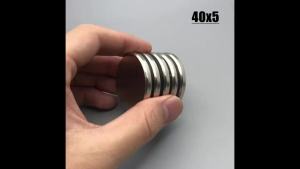 Nam châm tròn 40X5mm 1/2/5/10 cái 40*5mm Phụ kiện cho lớp học Khoa học Bảng trắng Bếp Gara Dụng cụ Tủ lạnh