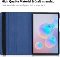 [SG] Case for Samsung Galaxy Tab S10 FE+ S10+ S10 Plus S9 FE Plus S9+ S8+ S8+ S7 FE S7+ 12.4 13.1 inch / Tab S10 Ultra S9 Ultra 14.6 / Tab S10 FE S9 FE 10.9 / Tab S9 S8 S7 11 inch - 360 Degree Rotating Swivel Leather Magnetic Smart Cover Casing. 
