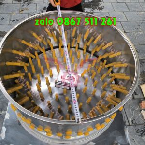 Máy làm lông gà vịt inox phi 80