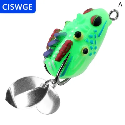 [COD] CISWGE 1 mảnh nhân tạo lure sáng bóng Đôi Móc Lure Mồi câu cá mồi mềm blackfish giả mềm mồi
