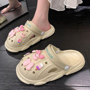 Wulove ใหม่แกะกล่อง!!รองเท้าแตะหัวโต รองเท้าแฟชั่นเรียบๆสีพื้น ✨  รองเท้าพื้นนุ่มนิ่มสวมใส่สบายแมทช์ทุกการแต่งตัว จึ้ง มากแม่ 😍