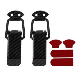 2pcs Car Bumper Clip Accessories Small Carbon Fiber Front TRD CarUniversal Bumper Clip Fasteners Kit