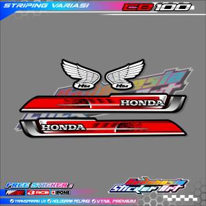 STRIPING VARIASI HONDA CB 100 / STICKER LIST MOTOR HONDA CB 100