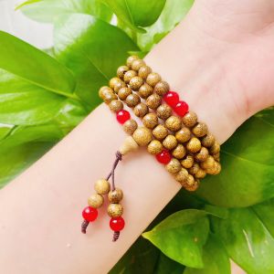 Chuỗi 108 hạt trầm hương mix đá màu theo mệnh vòng tay trầm hương tự nhiên Vạn An Home mang đến may mắn hạnh phúc bình an tài lộc