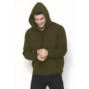 SWEATER HOODIE POLOS PRIA/WANITA KATUN FLEECE 100%