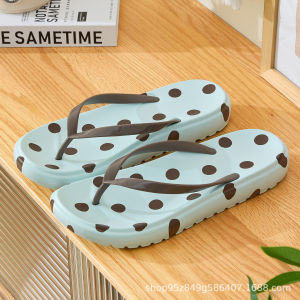 Free Shipping 2026 New Style Printed Polka Dot Flip-Flops WomenS Summer Outdoor Beach Sandals