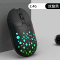Chuột không dây Bluetooth, 2.4G Bộ thu không dây + Kết nối Bluetooth, đèn LED, im lặng, có thể sạc qua USB, tương thích với tất cả & điện thoại & máy tính xách tay & máy tính. 