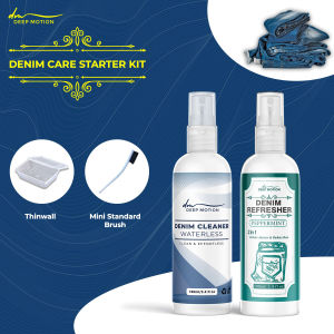 Denim Refresher Kit Paket Semprotan Parfum Cleaner Spray Pembersih Noda Ringan dan Jamur Denim Jeans