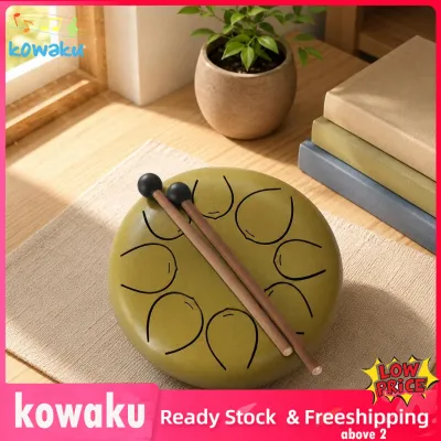 8 Note Children Percussion Drum Portable Steel Tongue Drum Handpan Instrument Kid Pan Drum for Home Rhythmic Play