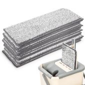 Combo 10 Bông Lau Nhà [ kt: 32x12cm loại 2 đầu gài - Lau Sàn - Lau Kính Dùng Cho Cây Lau 360 Độ Có Thùng