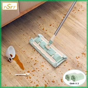 Magic Flat Mop Telescopic Window Dust Rotating Mopping Microfiber Pads Broom Dry And Wet Dual Use Household Kitchen Oil Adsorption Floor Cleaning Mops