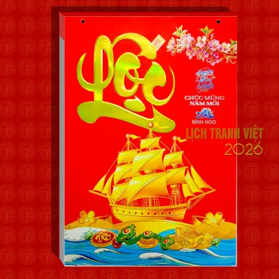 Lịch 2026 Lốc lịch kích thước: 25 x 35cm Chủ đề: Phong cảnh