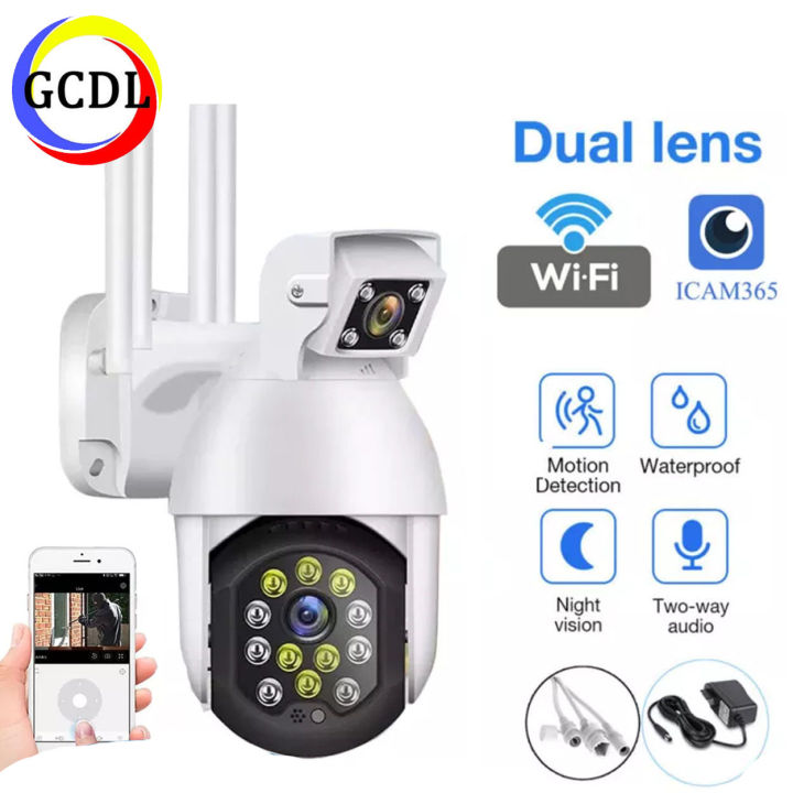 iCam365 APP FHD 5MP IP Camera CCTV Wifi Outdoor Dome PTZ Motion