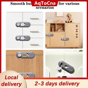 [COD] AqToCna Ship within 24 hours Home Refrigerator Lock Multi-Function Drawer Locks For Kids Security Protection Baby Anti-Pinch Hand Cabinet Door Buckle